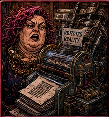 Janice Machine comic art showing an absurd mechanical contraption